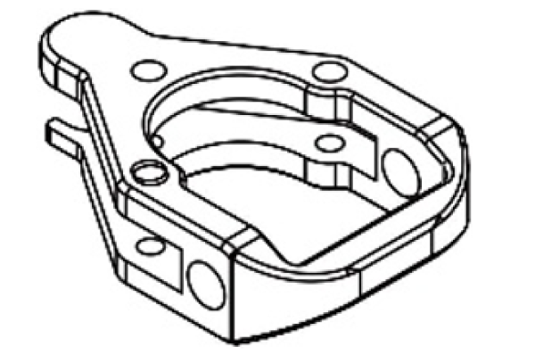 Axon TC10/3 ALU LOWER ARM OUTER 1stk.